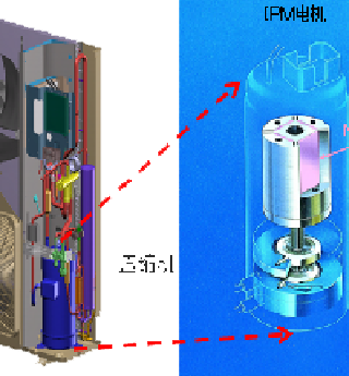 Variable frequency air conditioning compressor magnet